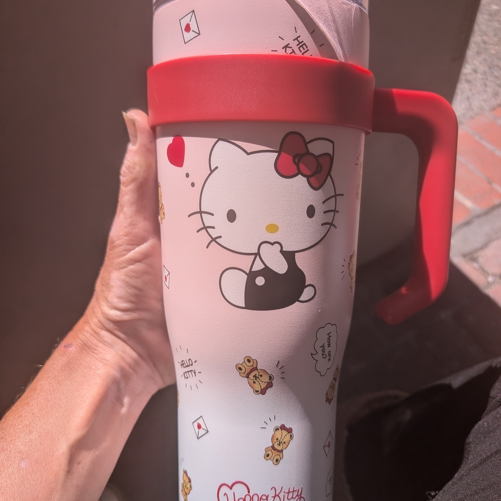 Sanrio Hello Kitty Red and White Travel Mug